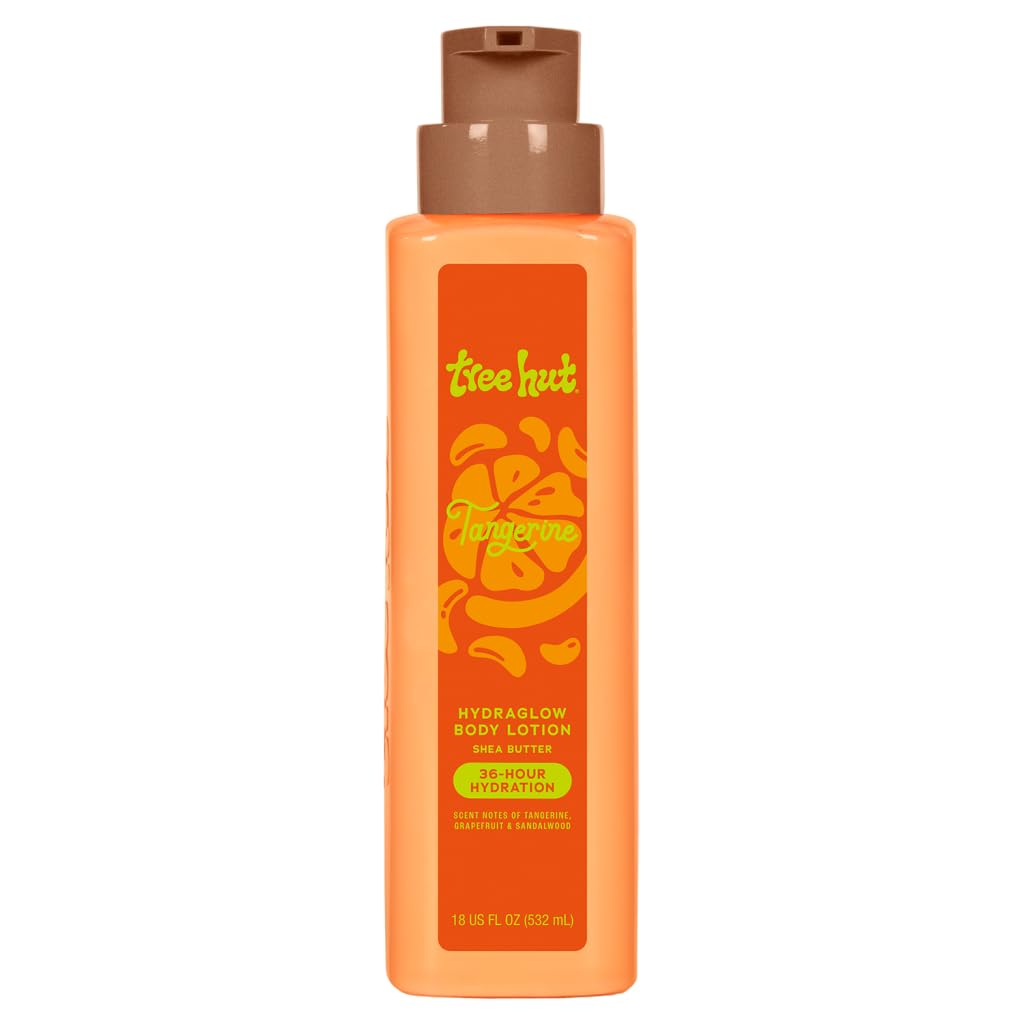 Tree Hut Hydraglow Tangerine bottle showcases lightweight daily hydration