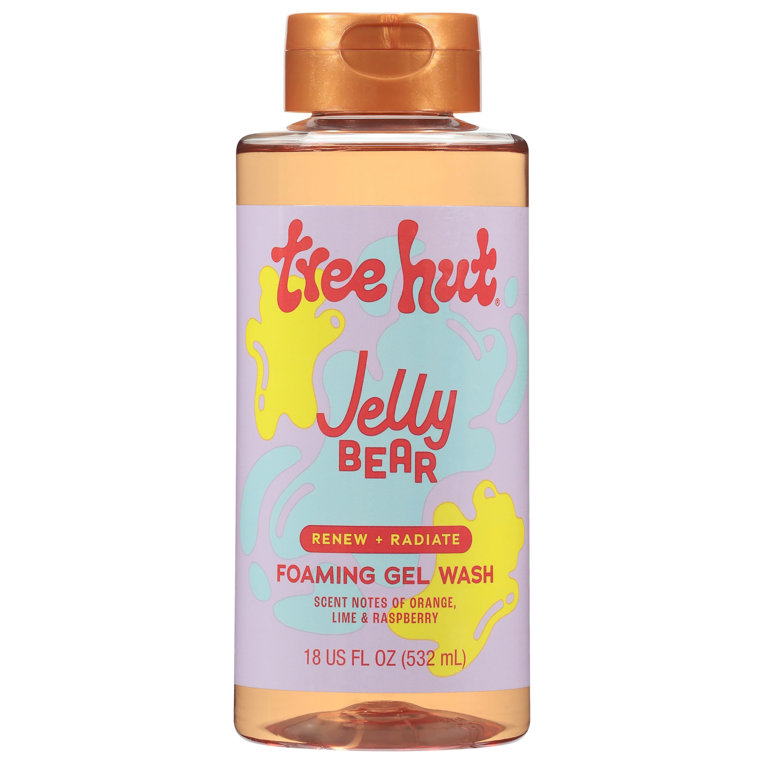Tree Hut Jelly Bear Foaming Gel Bottle Pour delivers a hydrating cleanse for daily use.