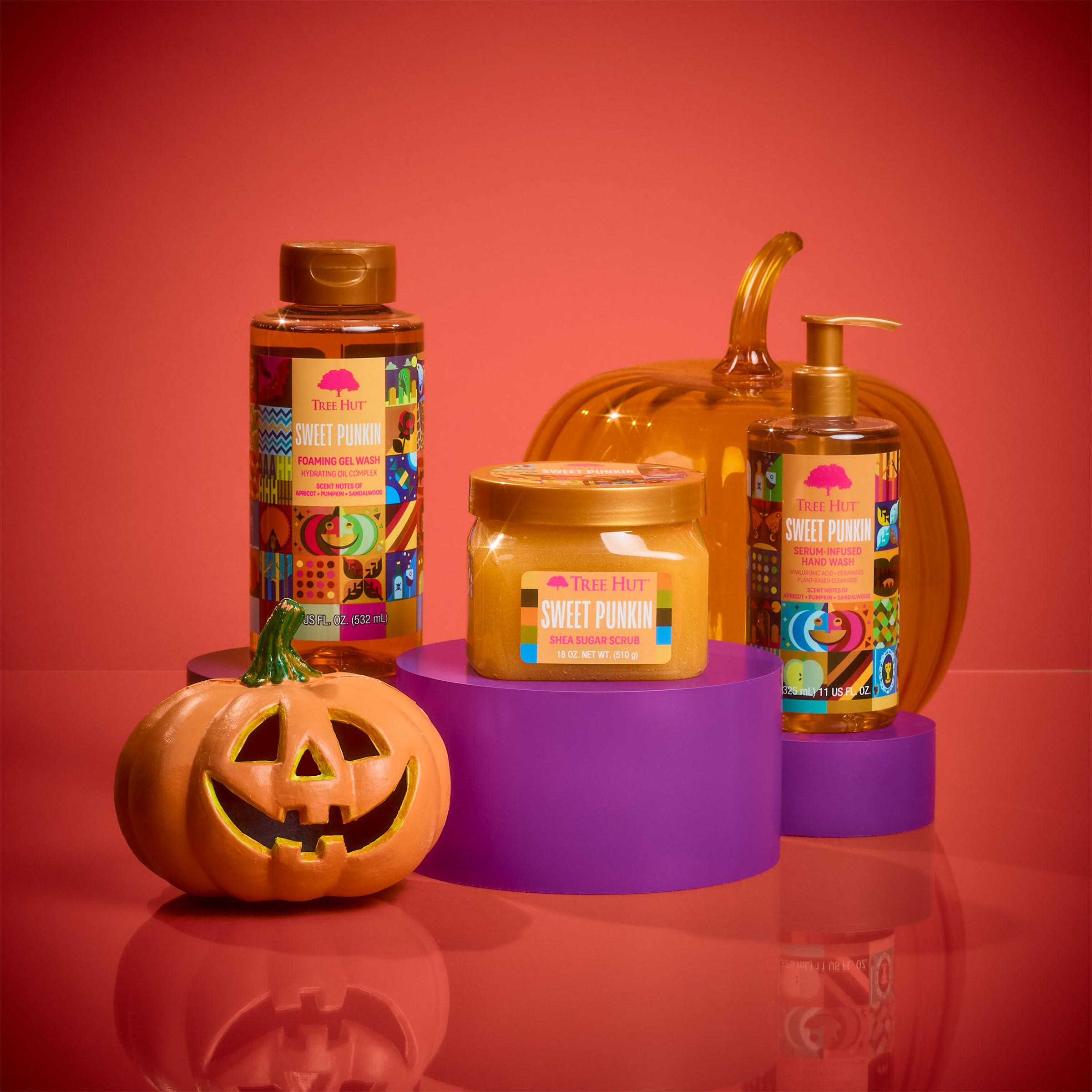Tree Hut Sweet Pumpkin Wash fall edition packaging adds seasonal charm