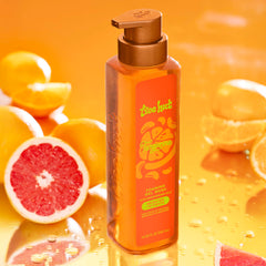 Hydrating blend of avocado, kiwi, and orange oils in Tree Hut Tangerine wash.