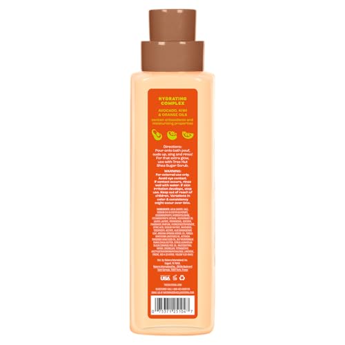 Close-up of rich foam from Tree Hut Tangerine wash delivering gentle cleansing.