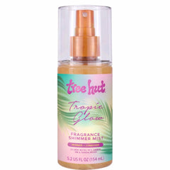Tree Hut Tropic Glow Mist bottle showing a shimmering finish for radiant skin