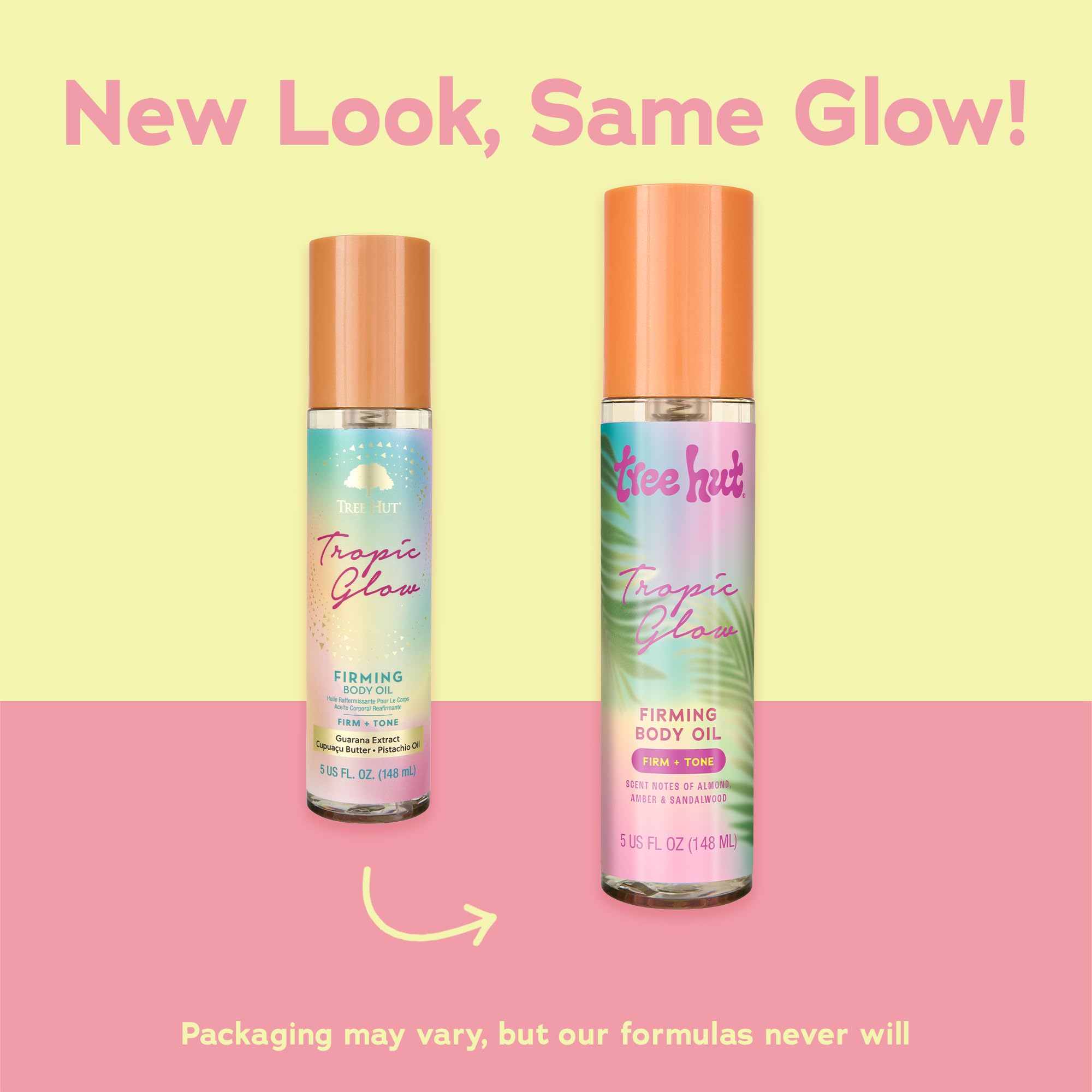 Tree Hut Tropic Glow oil texture melts into skin for a non-greasy feel.