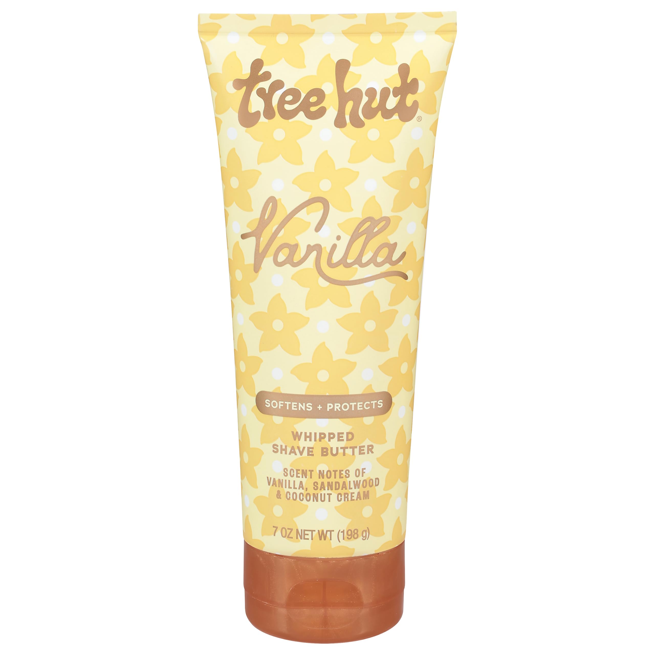 Tree Hut Vanilla whipped shave butter bottle for smooth glide and silky skin.