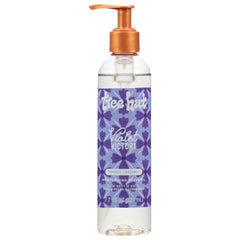 Tree Hut Violet Victory Shave Oil bottle highlighting the hydrating formula for smooth shaves