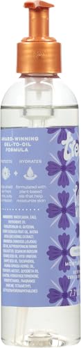 Tree Hut Violet Victory Shave Oil pour demonstrates mess-free application