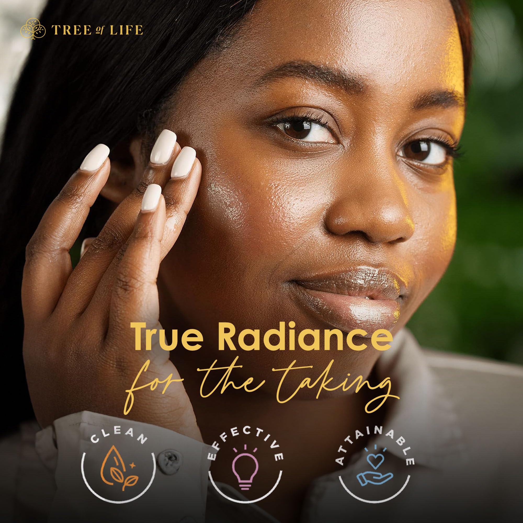 Tree of Life dermatologist-tested packaging signals trusted, gentle care.