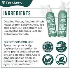 TreeActiv fast-drying, non-staining formula keeps skin feeling clean after use.