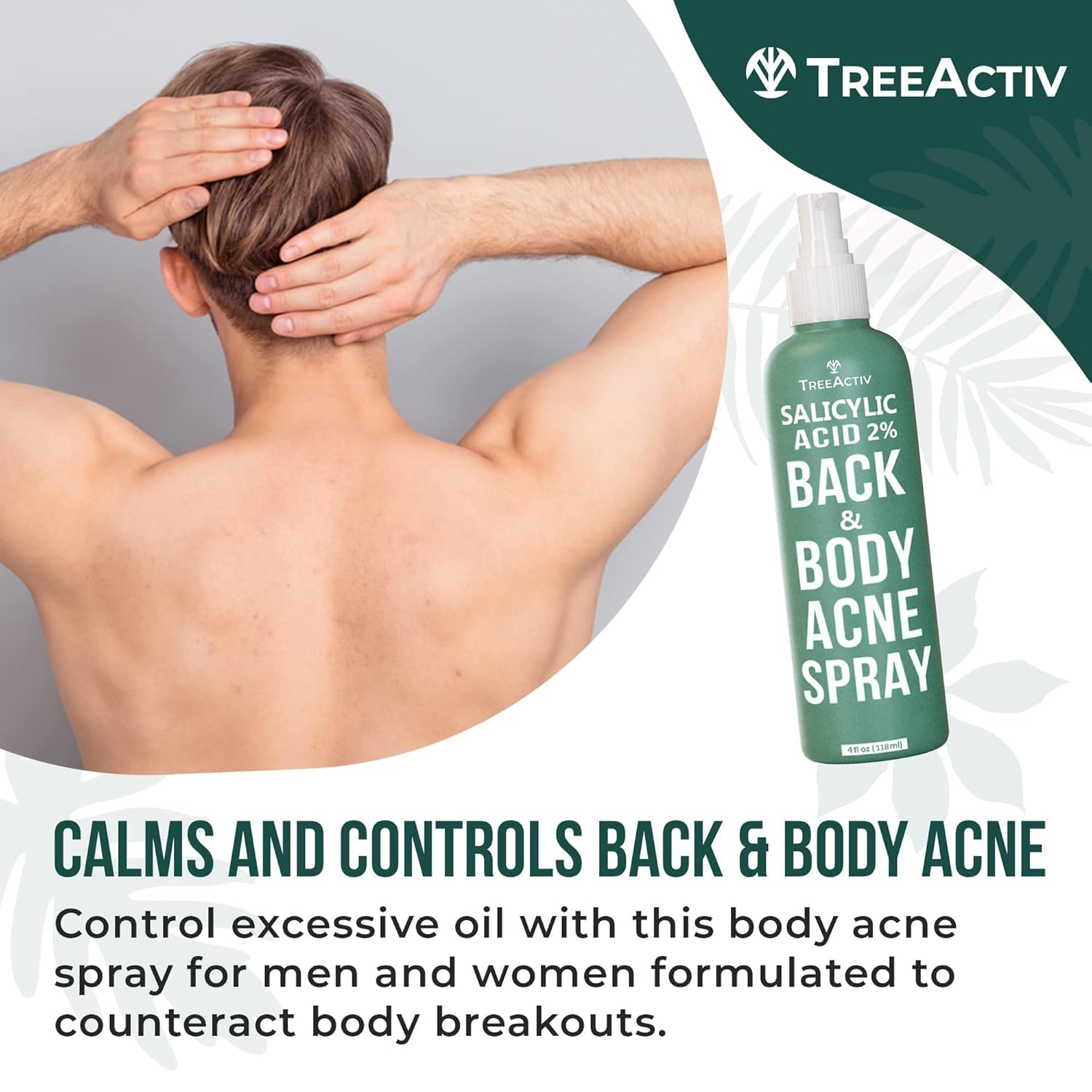 TreeActiv two-pack keeps your bacne routine ready at home or gym.