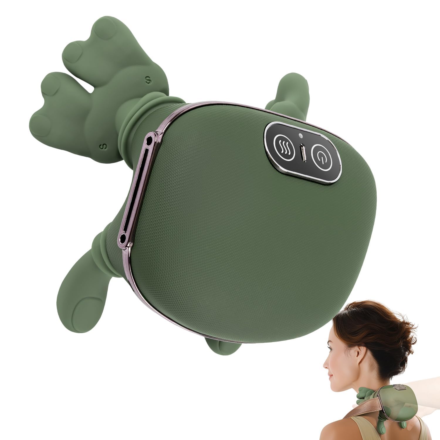 TREEFIA shoulder-neck massager with heat delivers targeted relief for tense trapezius muscles