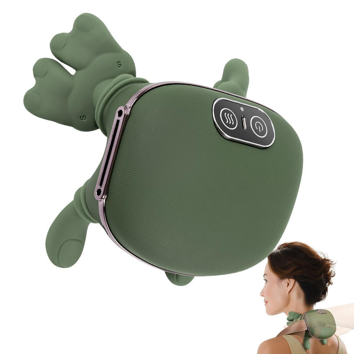 TREEFIA shoulder-neck massager with heat delivers targeted relief for tense trapezius muscles