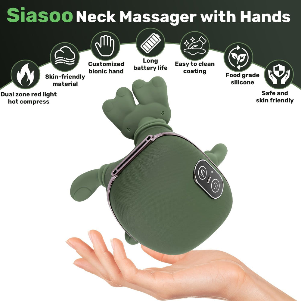 TREEFIA wide massage area targets neck and shoulders for broader coverage