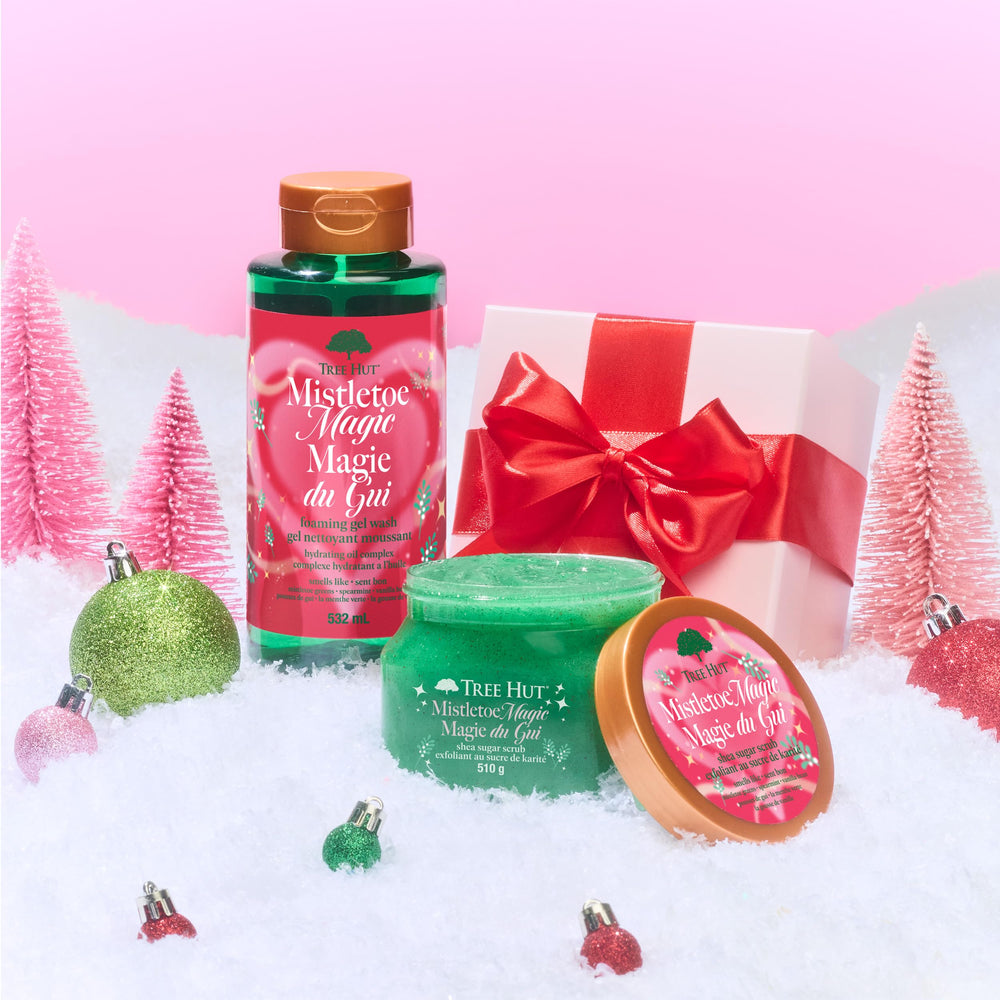 Holiday setup suggests seasonal care with Mistletoe Magic