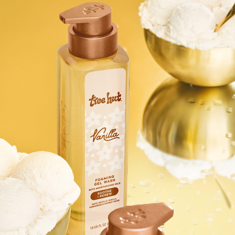 Tree Hut hydrating oils blend avocado kiwi orange for soft, glowing skin