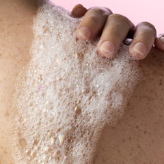 Shea butter boosts moisture in Tree Hut Vanilla Foaming Gel Wash.