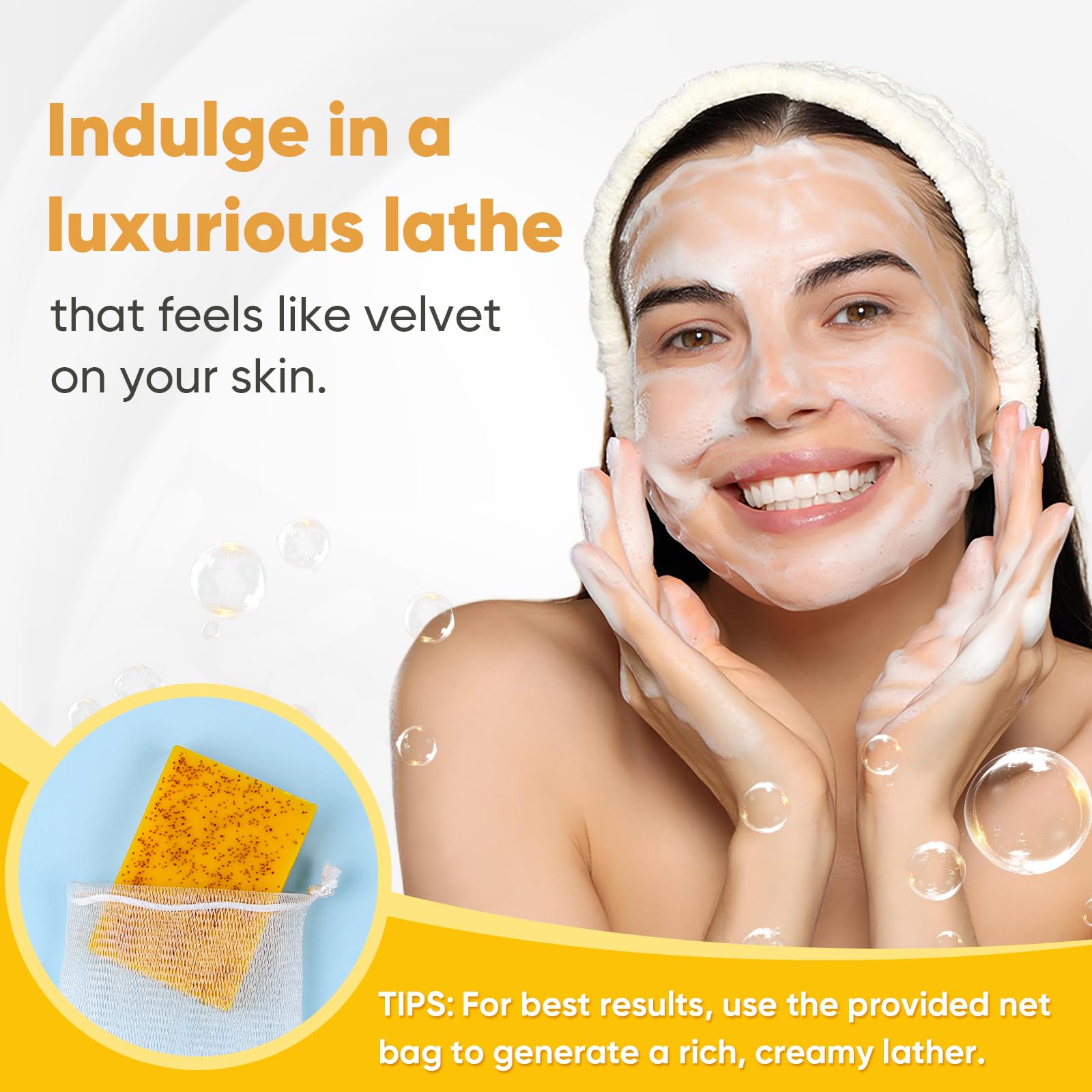 Treeroot turmeric soap 3x moisture formula visible on bar
