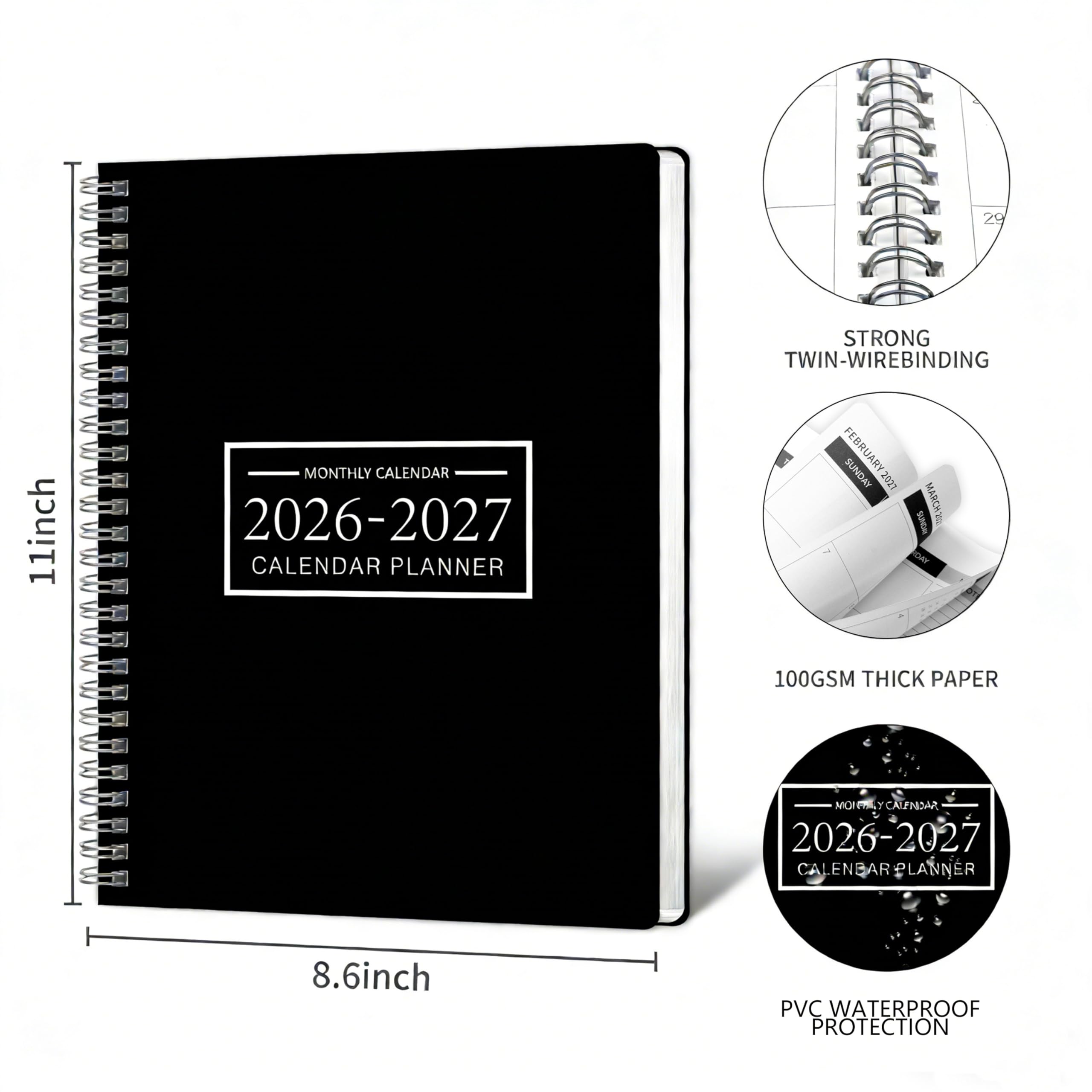 TREES planner opened to year-at-a-glance page for quick planning