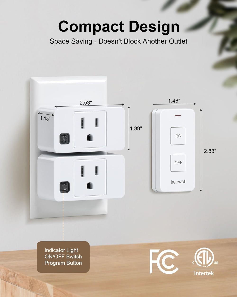 TREEWELL expandable control for lamps and appliances with wireless kit integration