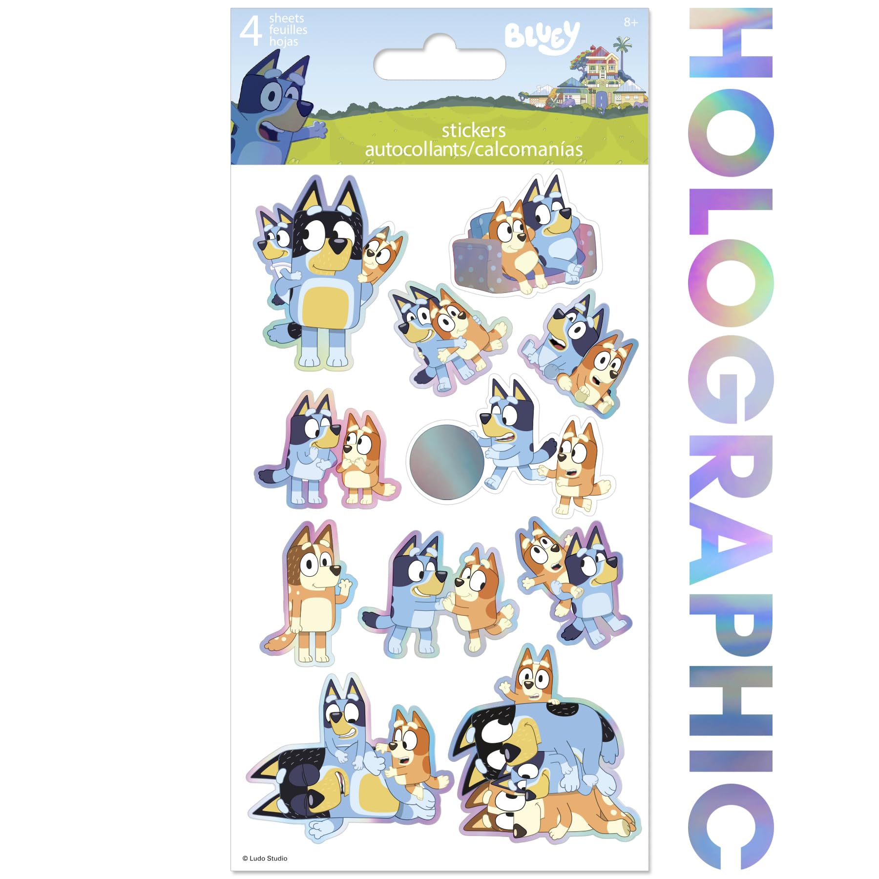 Trends International Bluey sticker sheets accordion storage for easy access