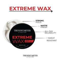 TrendStarter Extreme Wax texture demonstration adding thickness and definition.