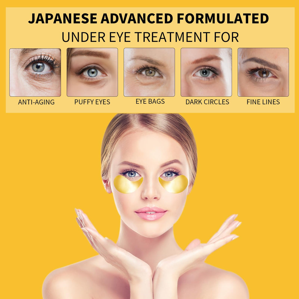 Treondexir 24K Gold Eye Patches with nano-gold for deeper nutrient delivery.