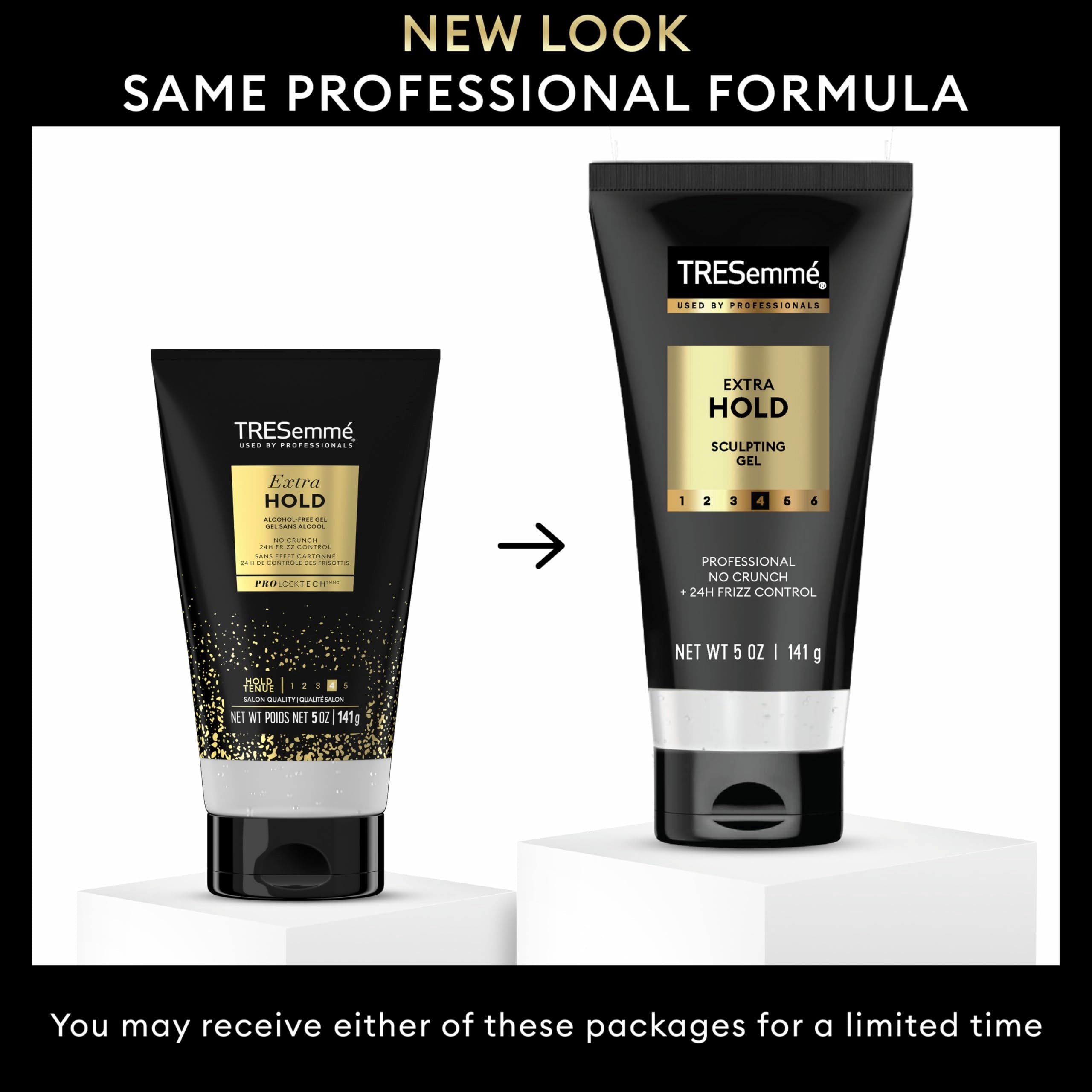 TRESemmé smoothing-frizz control on damp hair with alcohol-free gel