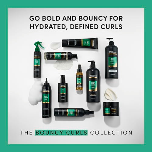 TRESemmé Bouncy Curls Leave-In Refresher delivers definition and shine.