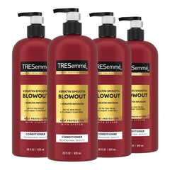 TRESemmé Keratin Smooth Conditioner 4-pack bottles with frizz control