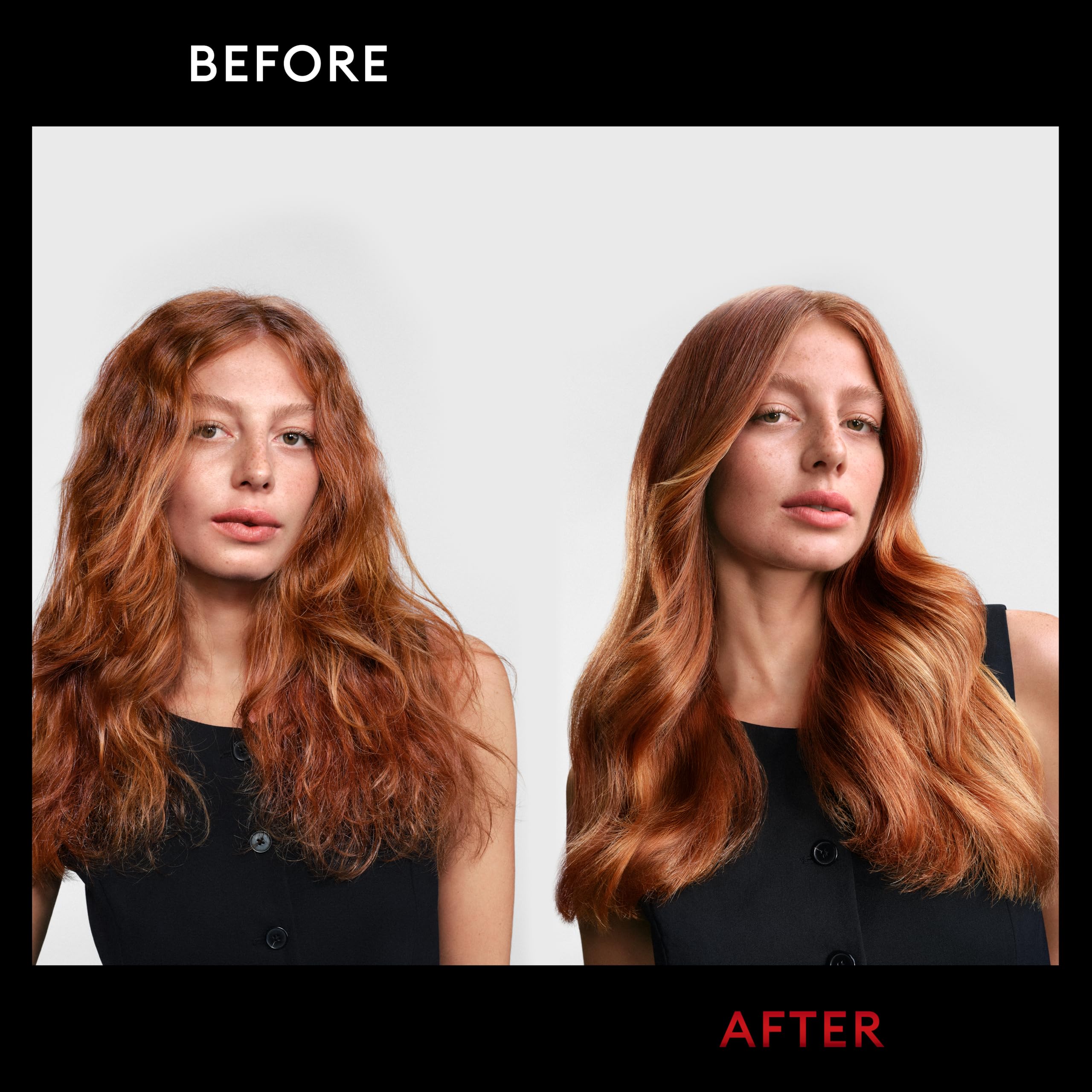 TRESemmé Keratin Smooth Heat Protection Spray beside shampoo demonstrates styling compatibility.