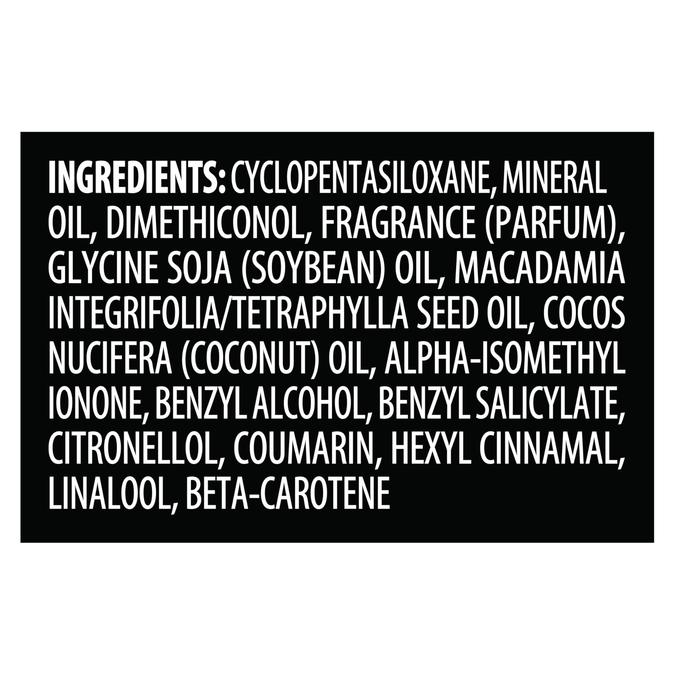 Cruelty-free label on TRESemmé Lamellar Gloss Oil indicating PETA certification.