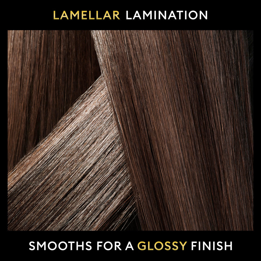 TRESemmé Lamellar Gloss Serum packaging highlighting cruelty-free certification
