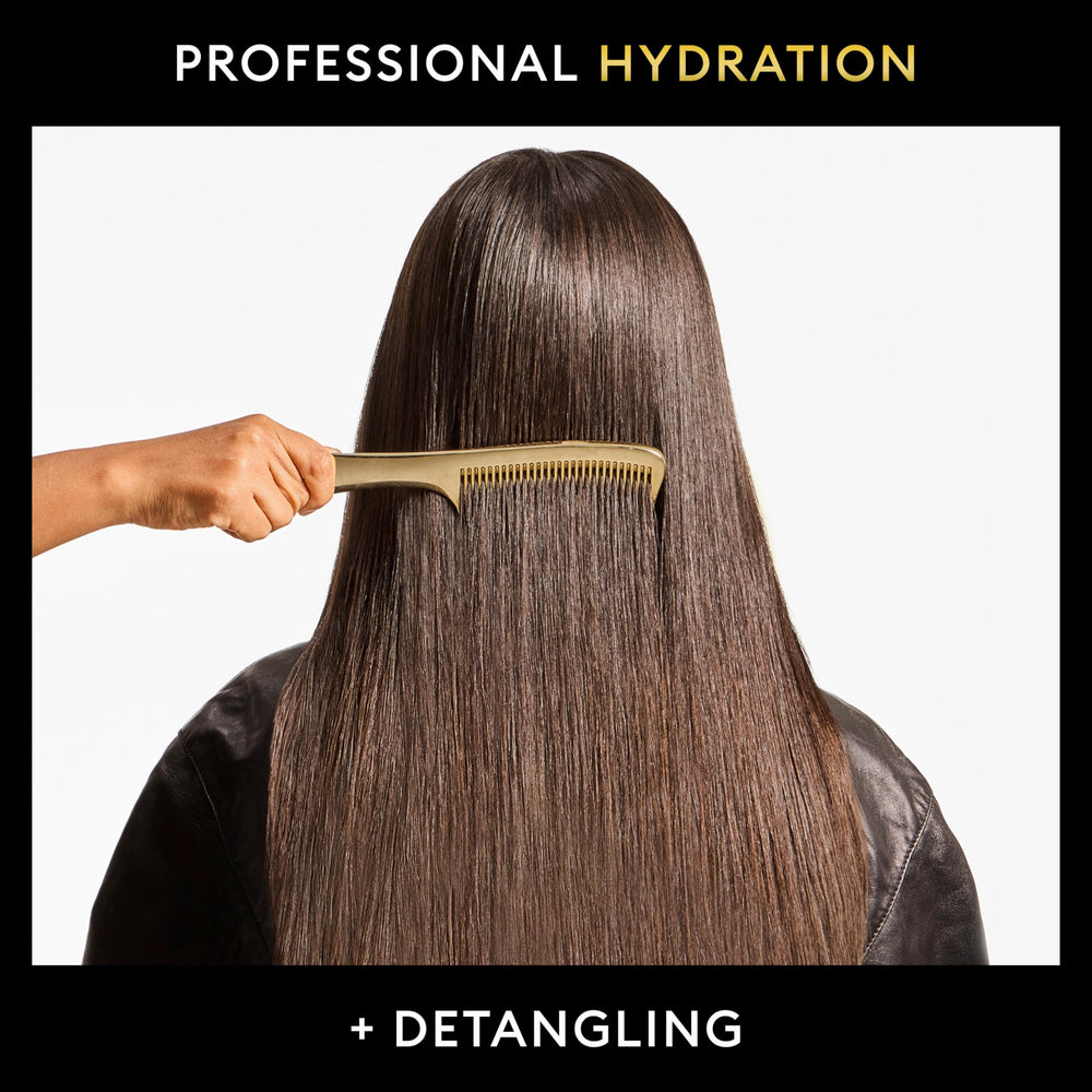 Hair with ultra glossy finish after using TRESemmé Lamellar Gloss Serum