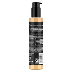 TRESemmé Lamellar Gloss Serum applied to damp hair for leave-in shine