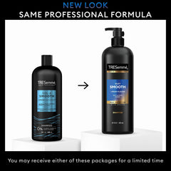 TRESemmé Pro Style Technology packaging suggesting salon-grade performance in the shower.
