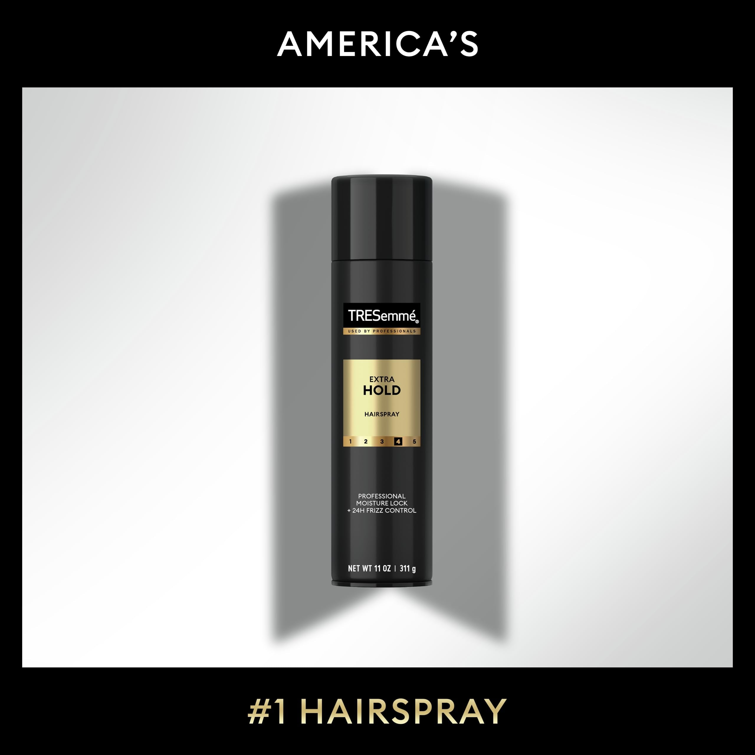 TRESemmé Protecting Heat Styling Spray bottle applied to damp hair before styling