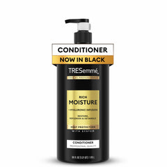 Hair detangling scene after applying Tresemme Rich Moisture Conditioner.