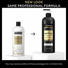 TRESemmé Rich Moisture Conditioner smoothing hair during routine