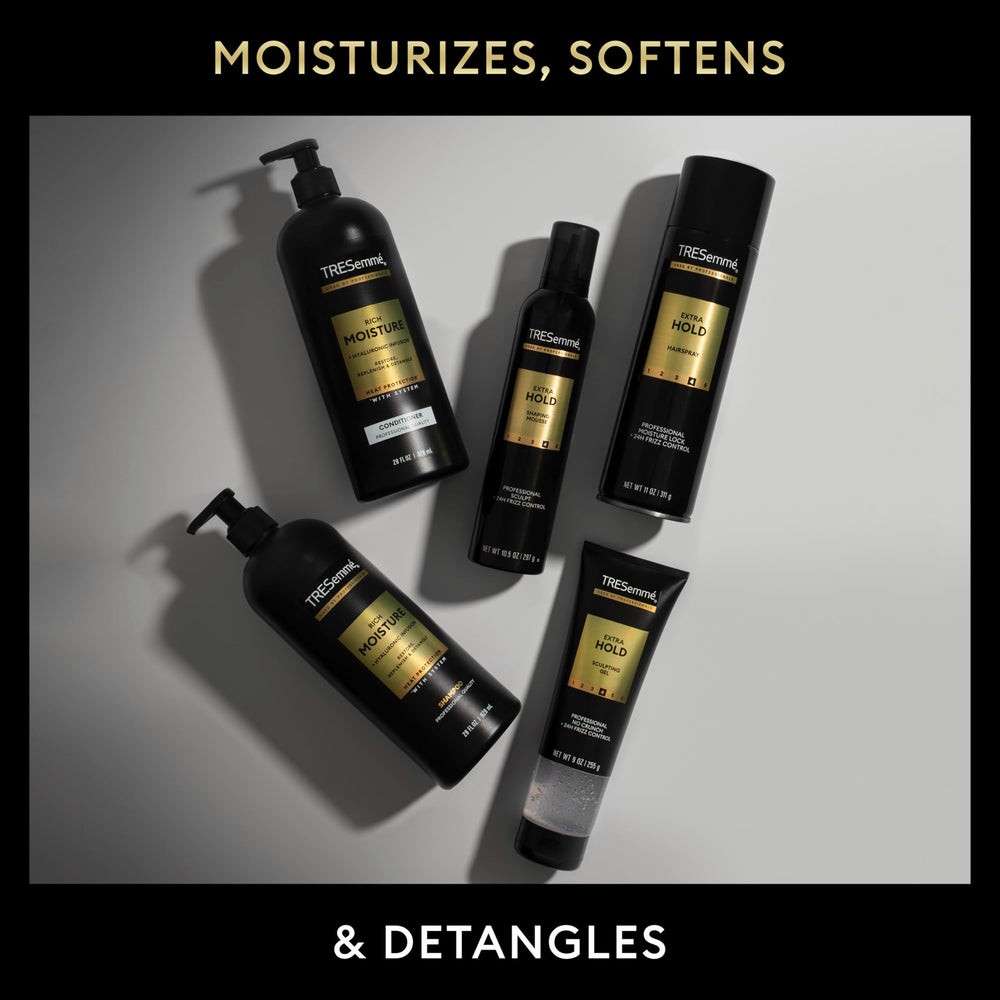 Tresemme Rich Moisture Conditioner in shower setting for routine use.