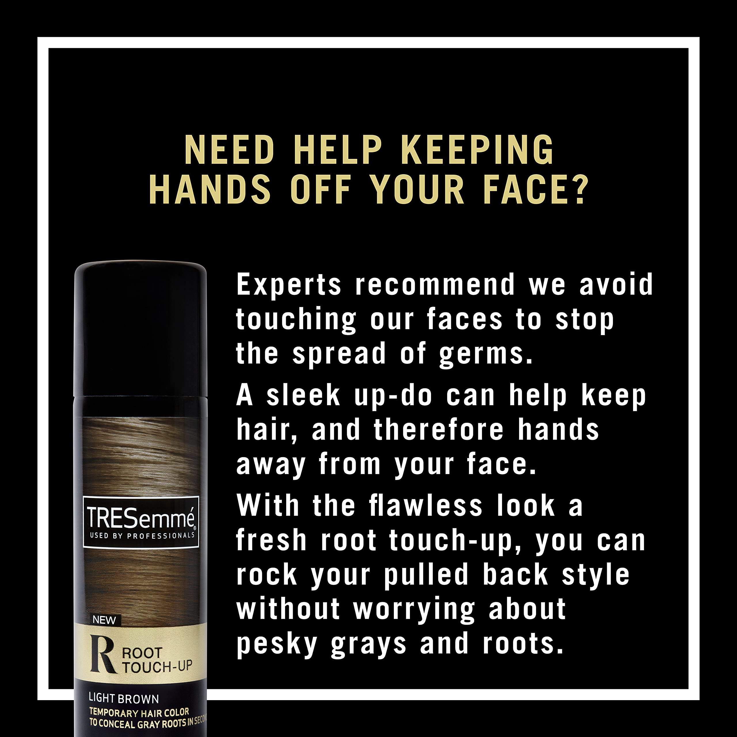 TRESemmé smudge-proof spray delivers even color