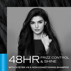 Smooth and Silky deep moisture shown on shiny, healthy-looking hair.
