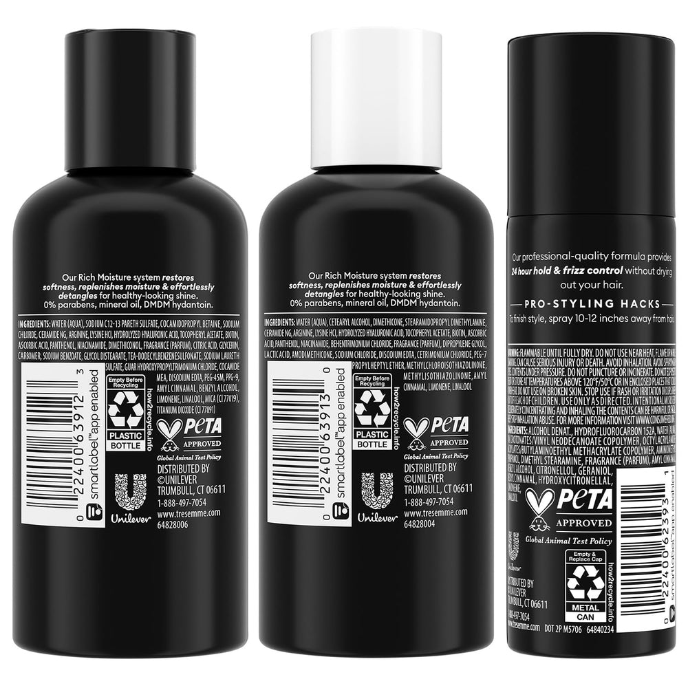 TRESemmé Rich Moisture Conditioner front bottle highlighting smooth detangling