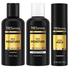 TRESemmé Rich Moisture Shampoo front bottle highlighting hydration for dry hair