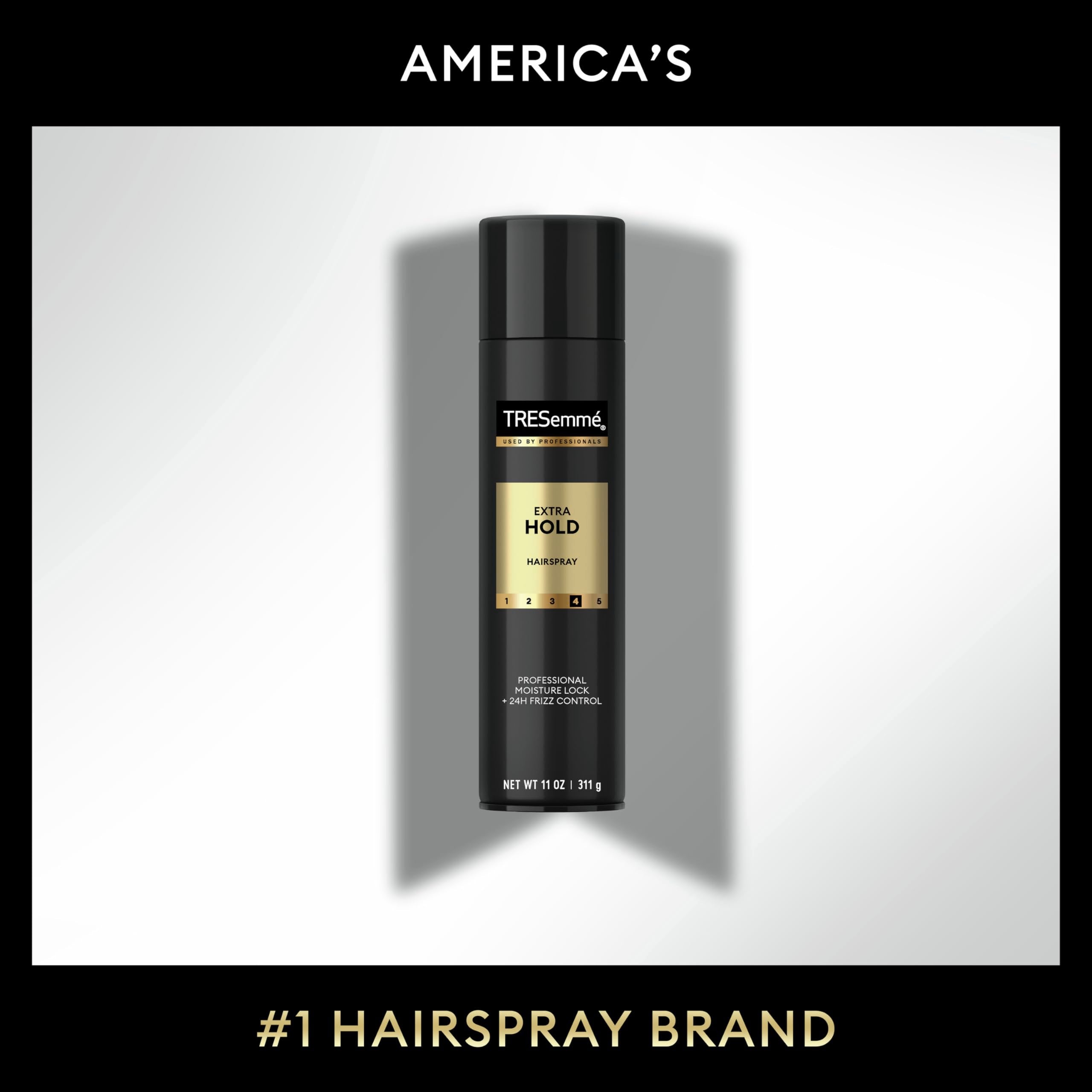 TRESemmé TRES Two Extra Hold hairspray mist delivering frizz control without stiffness