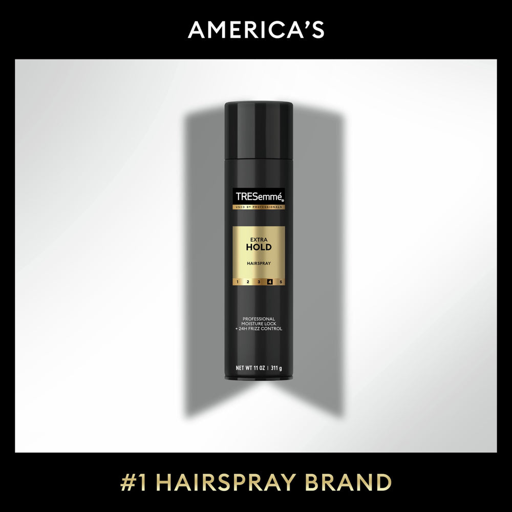 TRESemmé TRES Two Extra Hold hairspray mist delivering frizz control without stiffness