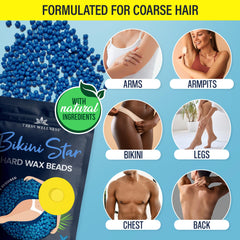 Tress Wellness dermatologically tested badge indicating skin-safe waxing.