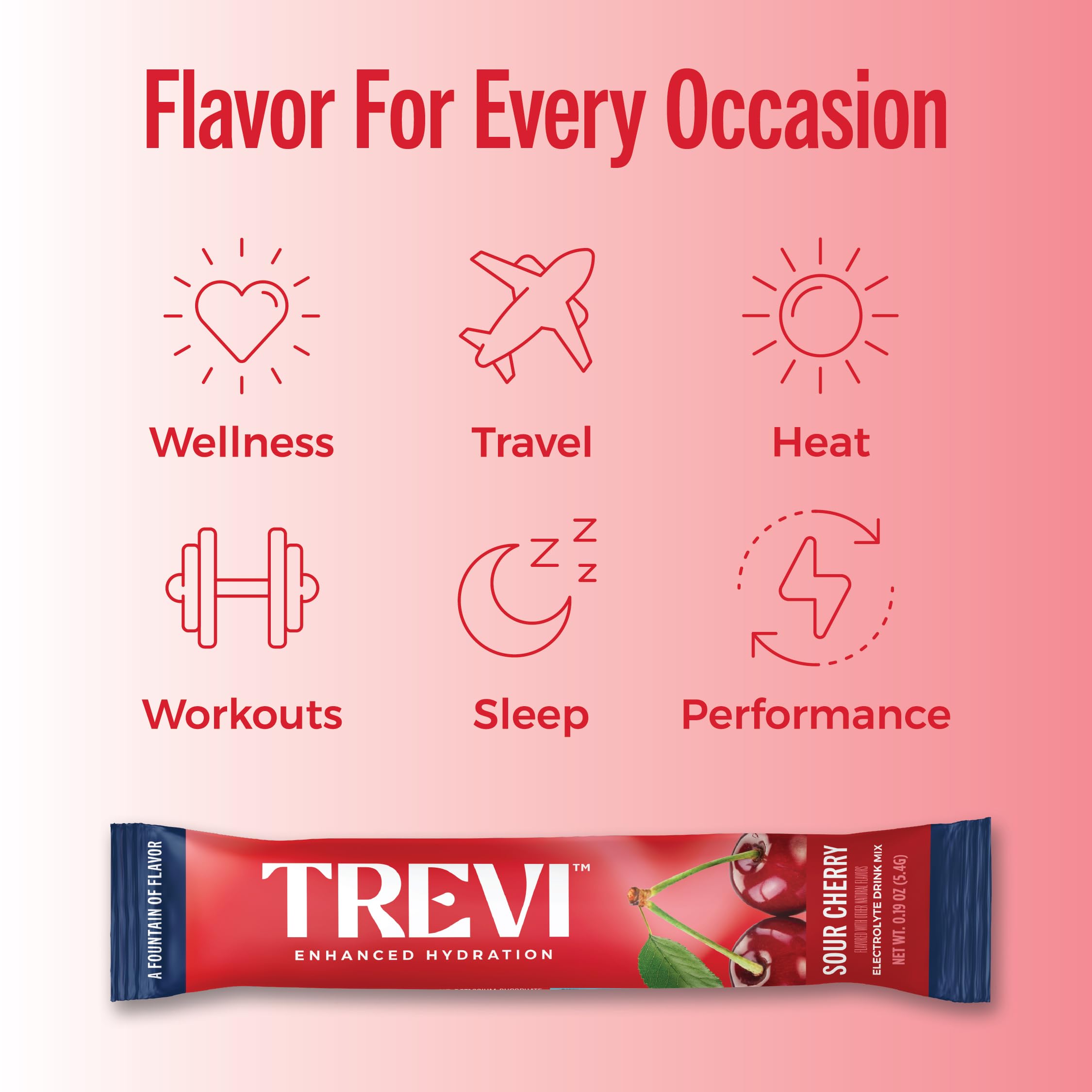 TREVI sugar-free electrolyte stick in gym bottle for quick hydration.