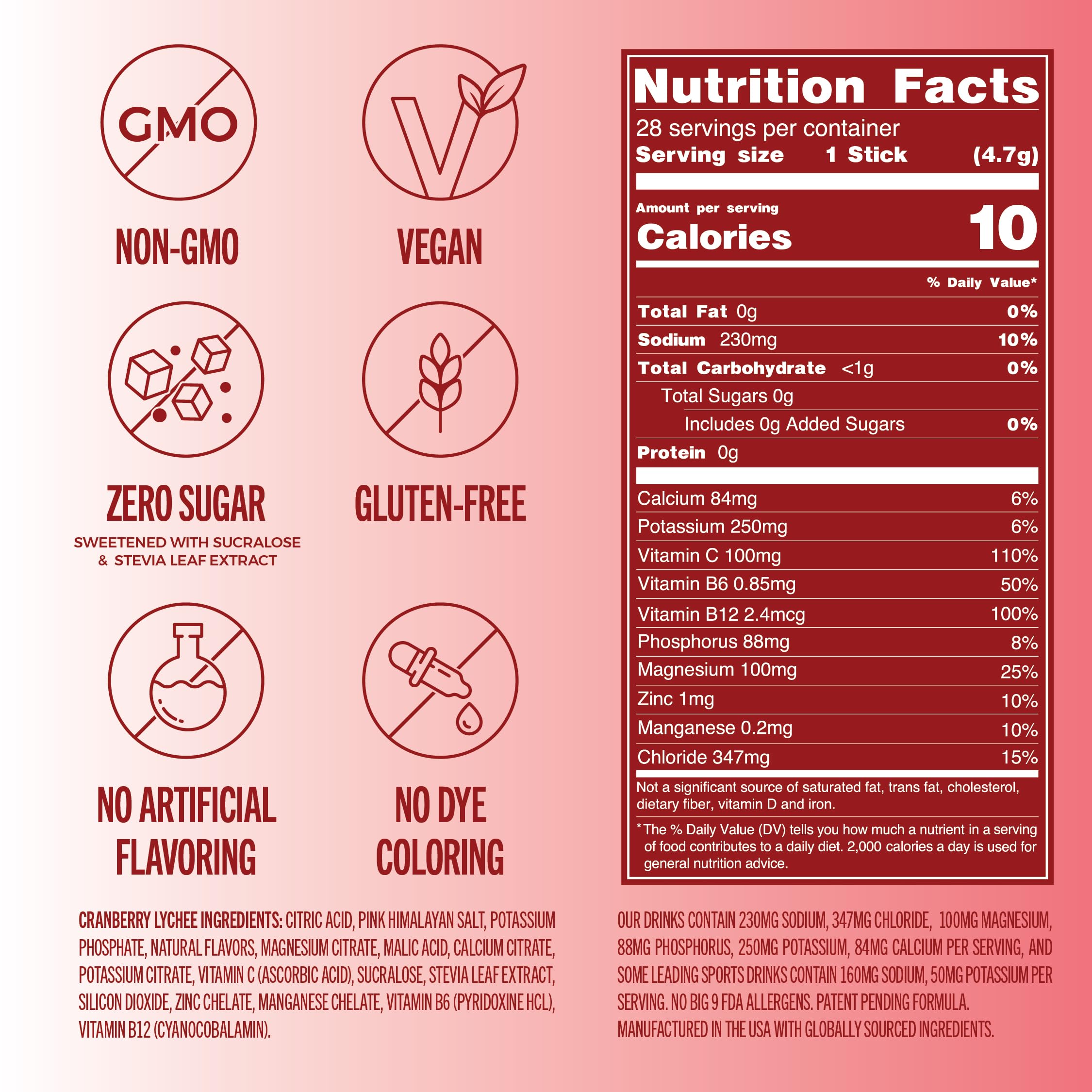 TREVI electrolytes powder dissolving in water demonstrates quick, flavorful hydration.