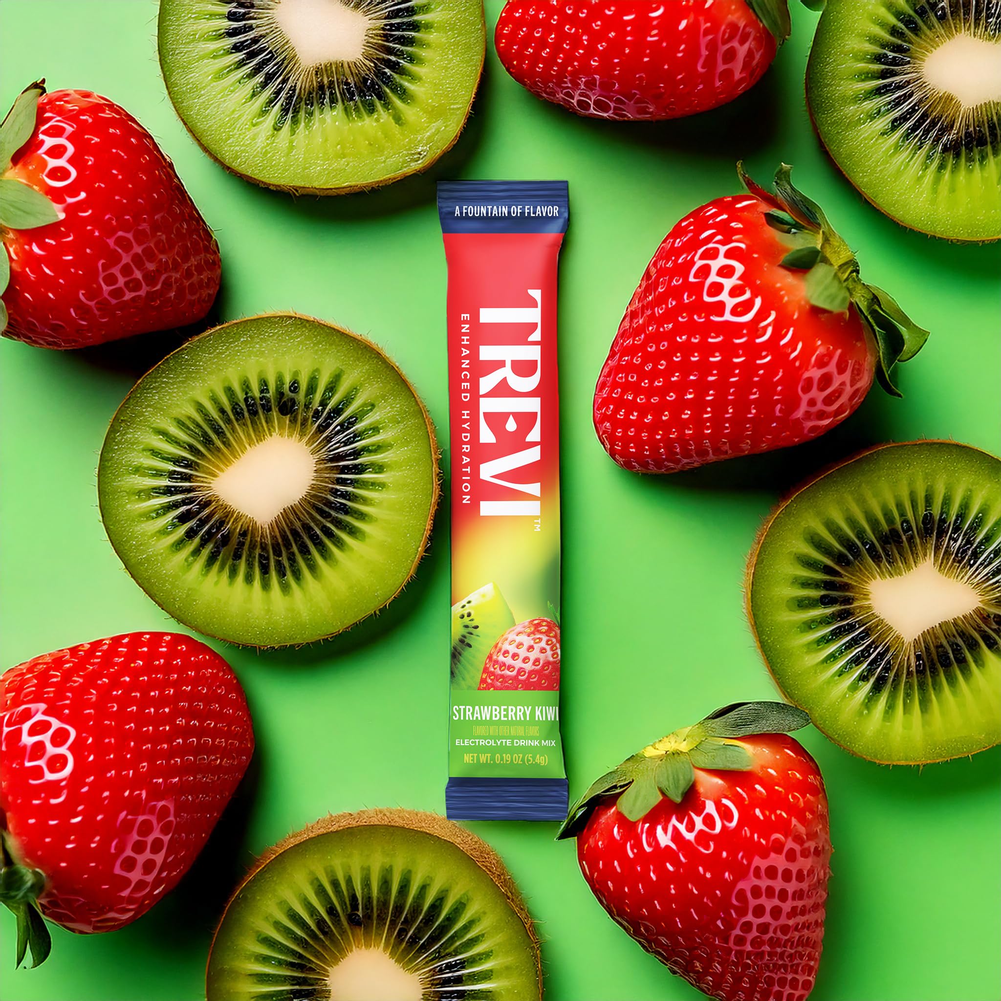 TREVI Sugar-Free Electrolytes stick in a glass for quick hydration boost during workouts.