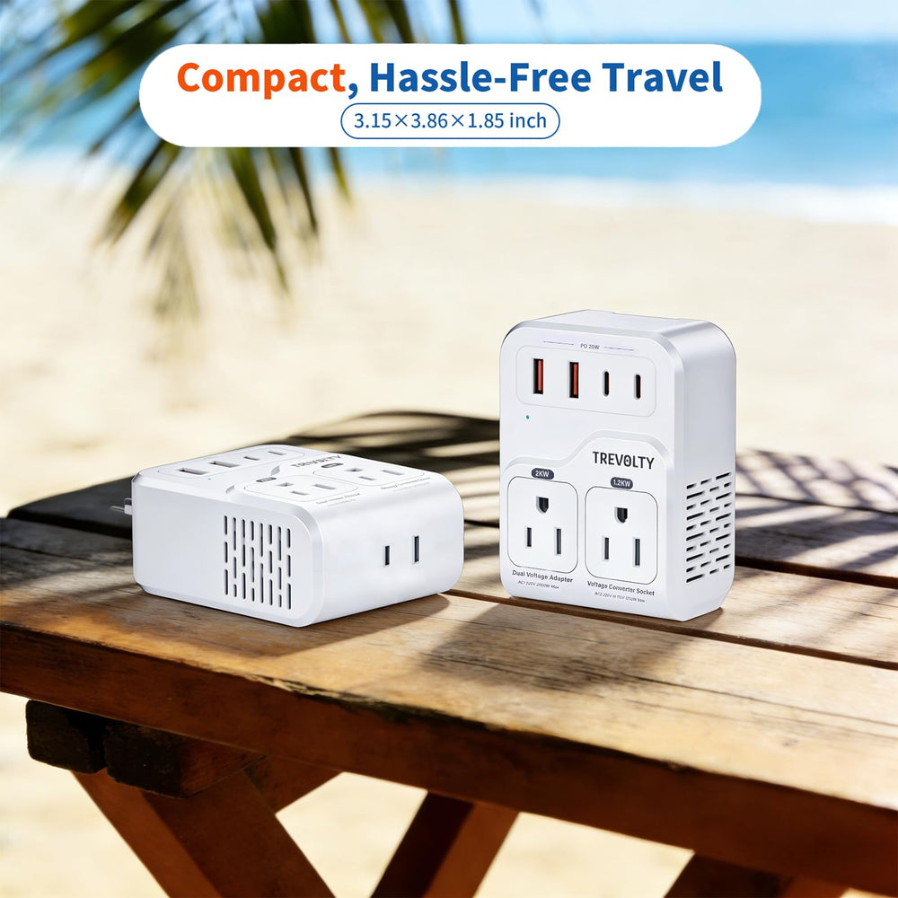 TREVOLTY travel adapter ready in packaging for quick start