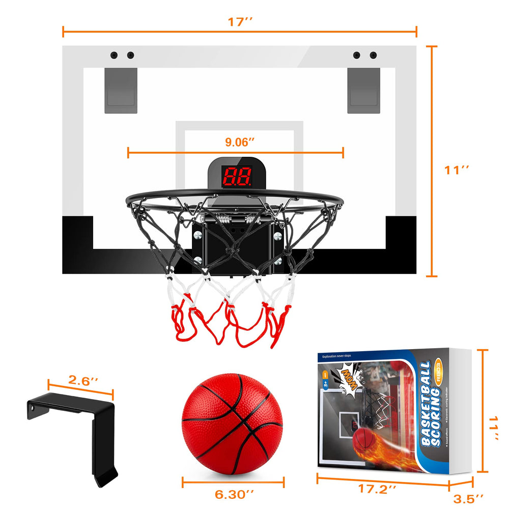 TREYWELL versatile hoop for indoor or yard play.